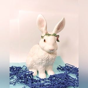 Vintage Ceramic White Easter Bunny
